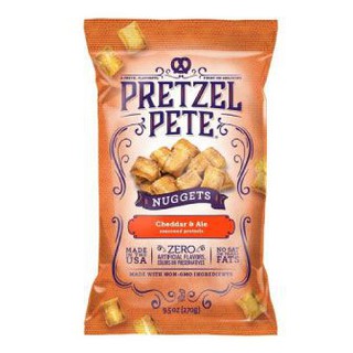 Pretzel Pete Cheddar &amp; Ale Seasoned 270g  เพรทเซลพีทเชดดาร์แอนด์เอลปรุงรส 270 กรัม