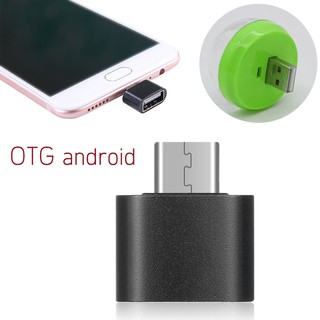 OTG Adapter แอนดรอยด์ หัวแปลง อแด็ปเตอร์ USB ต่อเข้าโทรศัพท์แอนดรอยด์ [สีดำ] 1359