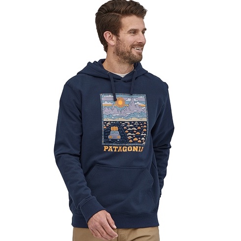 เสื้อกันหนาวมีฮู้ดทรงหลวมแบบลําลองสําหรับผู้ชาย Summit Road Patagonia
