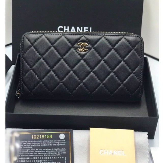 กระเป๋าตังค์ Chanel 7.5" งาน : Hi-End งานหนังแท้ทั้งใบ🔥🔥