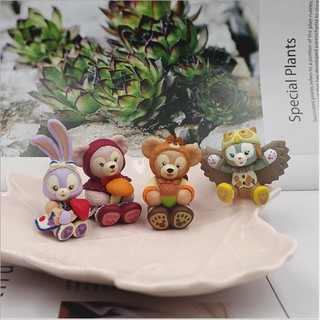 ฟิกเกอร์พีวีซี stellalou duffy น่ารักสําหรับตกแต่งบ้าน 4 ชิ้น