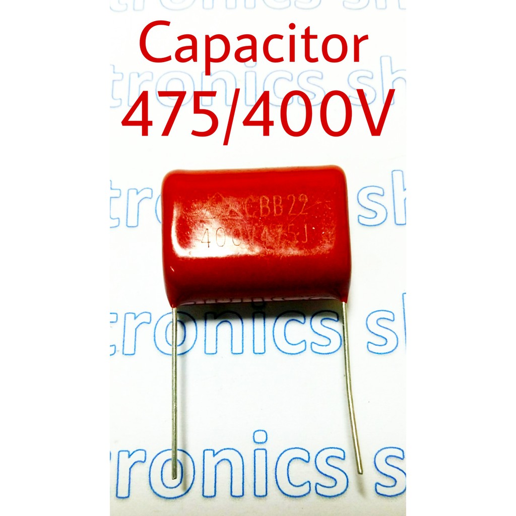 10ชิ้นCapacitor 475/400V หรือ 4.7UF400V ชิ้น สำหรับวงจรงานซ่อมเครื่องเชื่อมอินเวอร์เตอร์ คอนเวอร์เตอร์ ภาคซัพพลาย ไฟ
