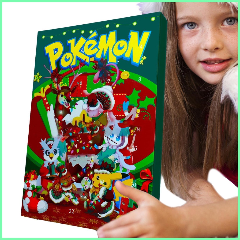 24PCS Advent Calendar Anime Figures Table Ornaments Christmas Countdown Calendar Party Favors Christmas Decor shuosth
