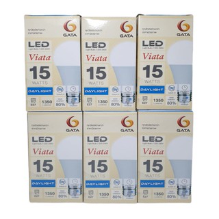 หลอดไฟ LED 15 วัตต์ แสงขาว และ แสงส้ม GATA คุณภาพดี ราคาถูก