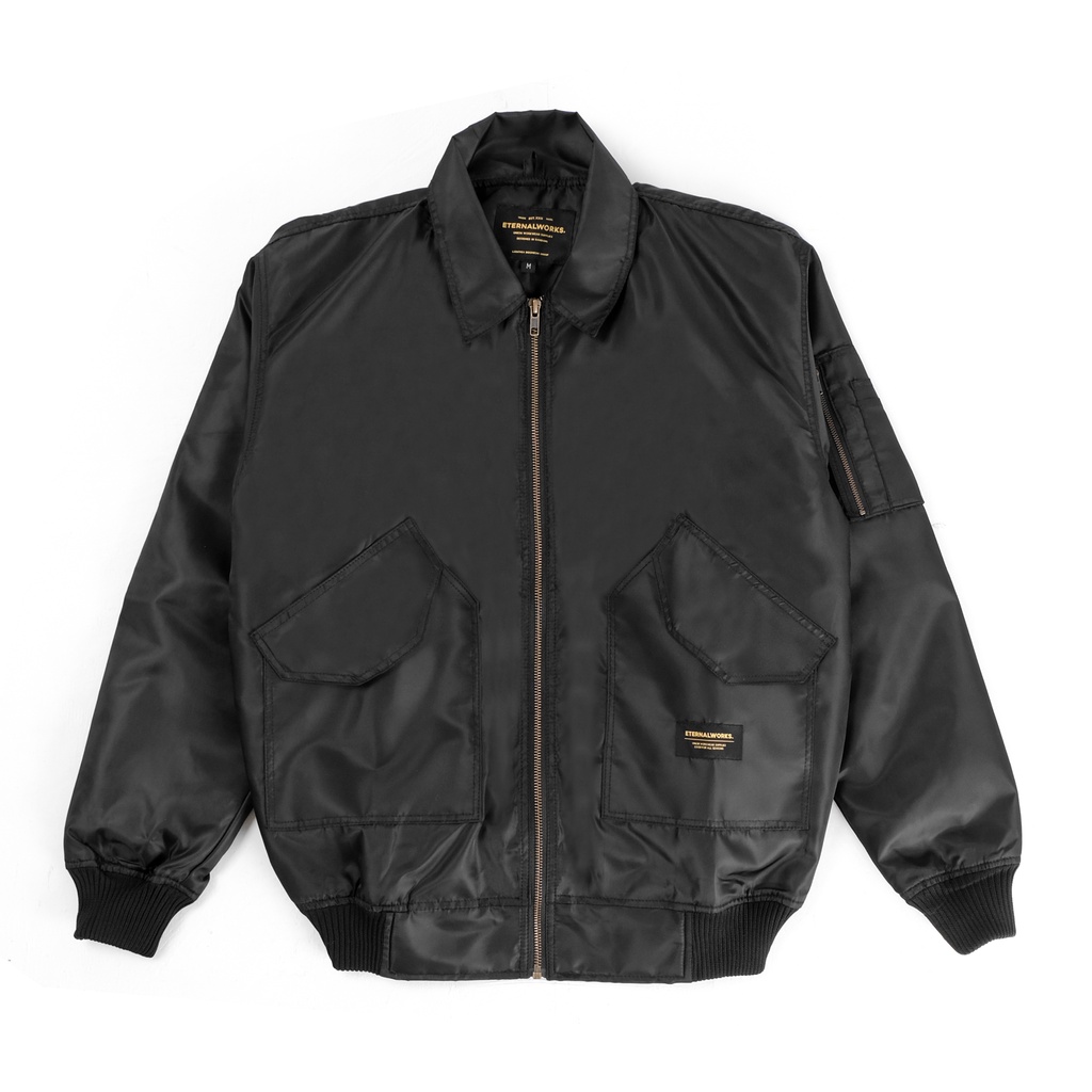 ETERNALWORKS - Bradley Black Bomber Jacket