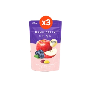 Namu Jelly เยลลี่พรีเมี่ยมนำเข้าจากเกาหลี รสแอปเปิ้ล & บลูเบอร์รี่ 48 ก. x 3 ซอง