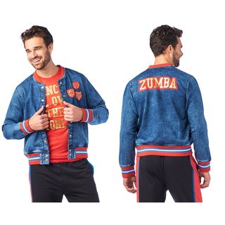 Zumba Spirit Denim Bomber Jacket (เสื้อแจ็คเก็ต เสื้อคลุมออกกำลังกายซุมบ้า)