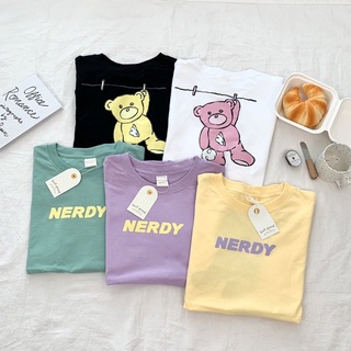 Sugarbeetshop | F42 NERDY Tee 🤍 เสื้อโอเวอร์ไซต์ oversize เสื้อยืดผ้า cotton