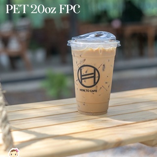 [PET20-0050] แก้วพลาสติกใส เนื้อ PET 20oz รุ่นบาง บรรจุ 50 ใบ