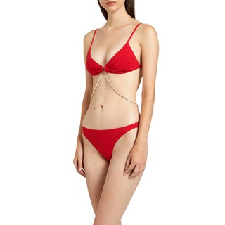 Angelys Balek  ชุดว่ายน้ำ  Red Body Chain Bikini Swimsuit รุ่น SS20SW00800206 สีแดง