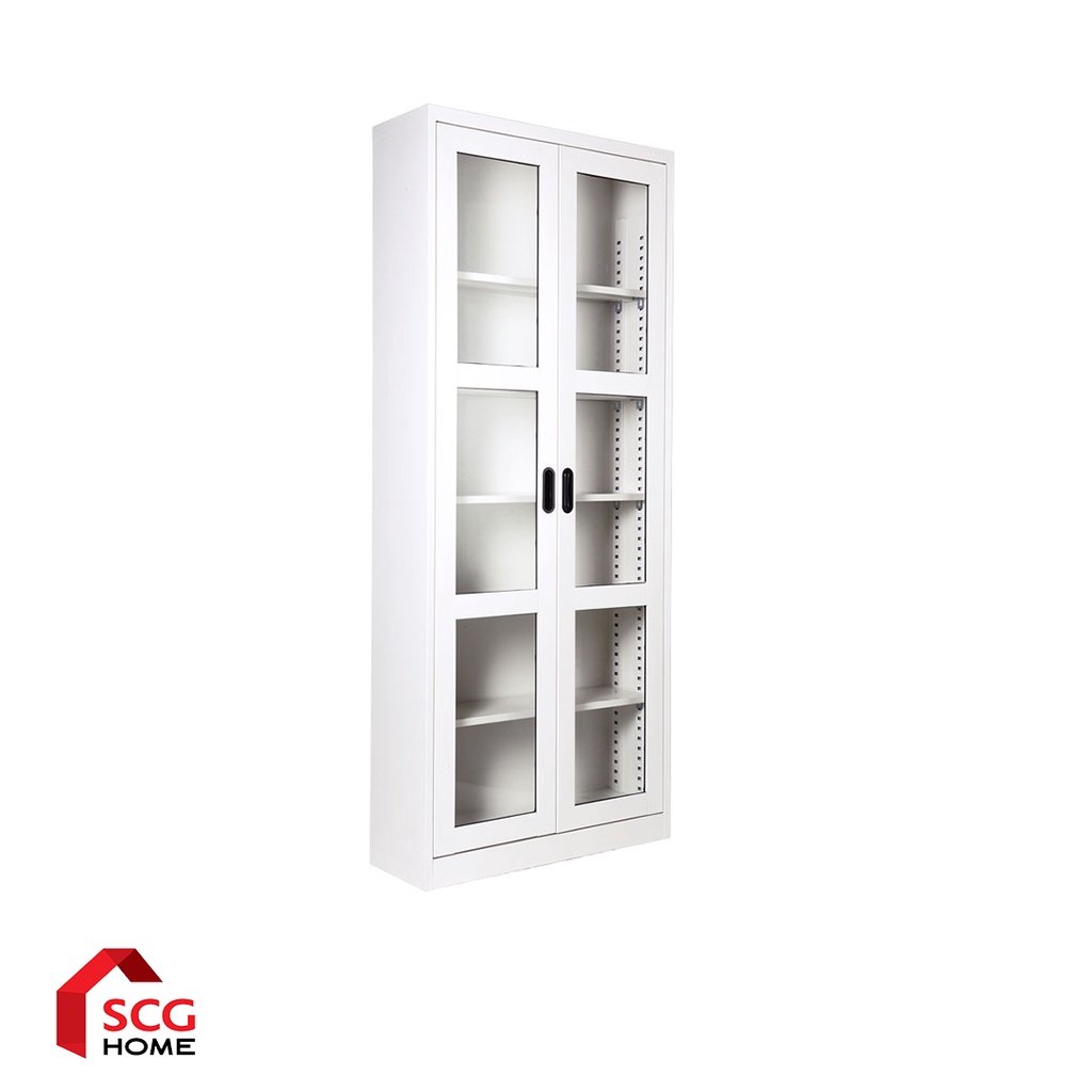 Kiosk Furniture ตู้สูงMAXBOOK 2 บานเปิดกระจก