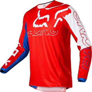 「พร้อมส่ง」2022 เสื้อปั่นจักรยาน FOX Racing Moto MTB BMX 3 สี แห้งเร็ว แข่งรถจักรยานยนต์ ขี่จักรยาน แขนยาว