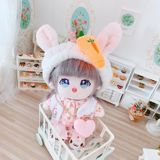 ✿Birthday gift✿ 20cm Star Humanoid Doll Clothes Gray Fairy Human-shaped Cotton Doll Dress Up Puppet Wear