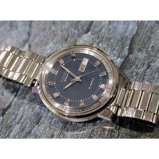 citizen automatic หน้าน้ำเงิน สภาพสวยๆ ร่นเก่า ปี 1970s.