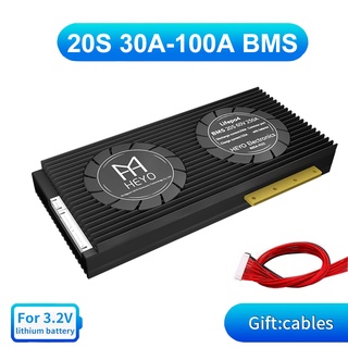 บอร์ดป้องกันลิเธียม 20S 60V BMS Lifepo4 สําหรับ 32650 32700 Batt 30A 40A 50A 60A 80A 100A