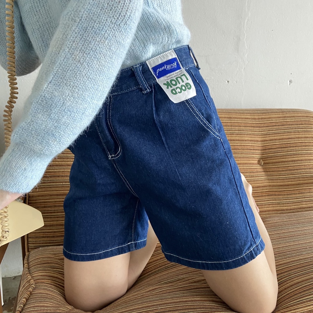 Takis Denim กางเกงยีนส์ขาสั้นสามส่วน