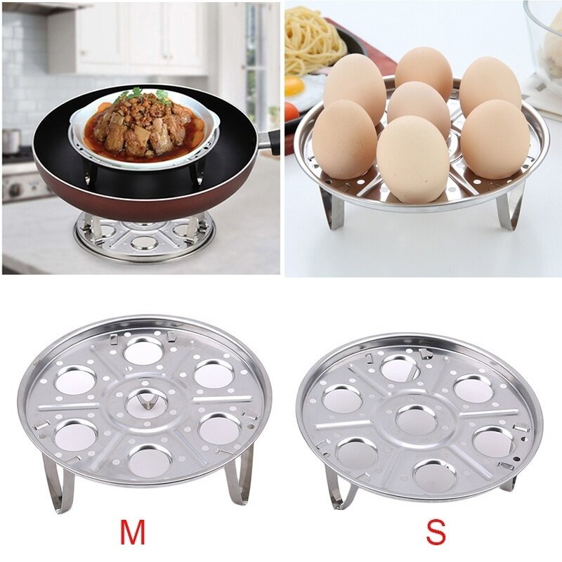 YS 1pc stainless steel steamer rack insert stock pot steaming tray