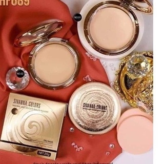 แป้งพับกันน้ำSIVANNA COLORS NATURAL AND DELICATE BEAUTY POWDER No.HF689