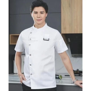 เสื้อแจ็กเก็ต เครื่องแบบเชฟ และผ้ากันเปื้อน สําหรับร้านอาหาร โรงแรม คาเฟ่ พนักงานเสิร์ฟ
