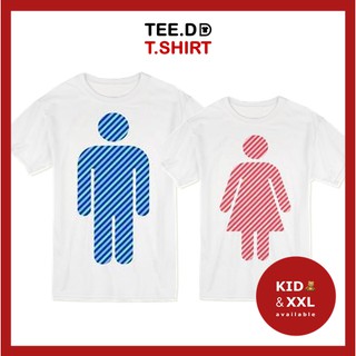 TEE.DD.TSHIRT เสื้อคู่ Men &amp; Women เสื้อยืด มีทั้งทรงคลาสสิค และ ครอป ผ้านุ่ม สกรีนสวย ไม่ย้วย ไม่ต้องรีด