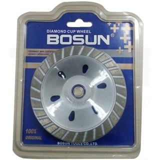 BOSUN จานเจียร์เพชร ขนาด 4" 100MM รุ่น TURBO F1W (เงินเทา)