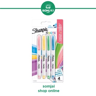 Sharpie  - ชาร์ปี้ Highlight ปากกา ปากกาไฮไลท์ ปากกาเน้นข้อความ รุ่น Note Set 4ด้าม  คละสี