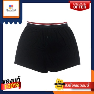 เซอร์ผ้ายืดขอบเอวโชว์ยาง สีดำ :2XLMEN BOXER KNIT ELASTIC SHOW BLACK :XL