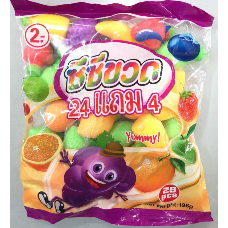 CCขวด​ ซีซีขวด​ รูปผลไม้​ บรรจุ​ 1x24ชิ้นครับ