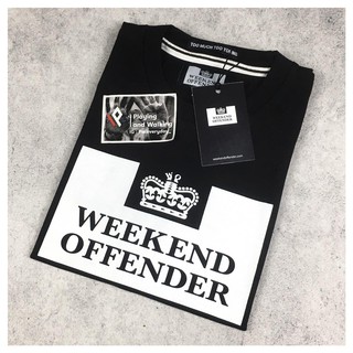 เสื้อยืด ลาย WEEKEND OFFENDER PRISON BLACK 1:1