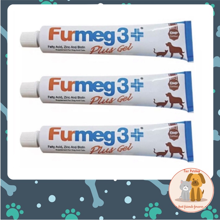 Furmeg 3 plus gel เฟอร์เม็ค ทรี พลัส เจล สำหรับบำรุงขน ผิวหนัง หมาและแมว ขนาด 30 g