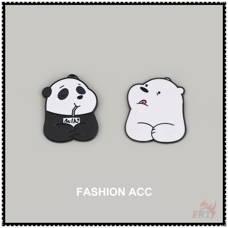 We Bare Bears: เข็มกลัด ลายการ์ตูนสัตว์น่ารัก เข็มกลัดเคลือบ ติดกระดุมกระเป๋าเป้สะพายหลัง 1 ชิ้น