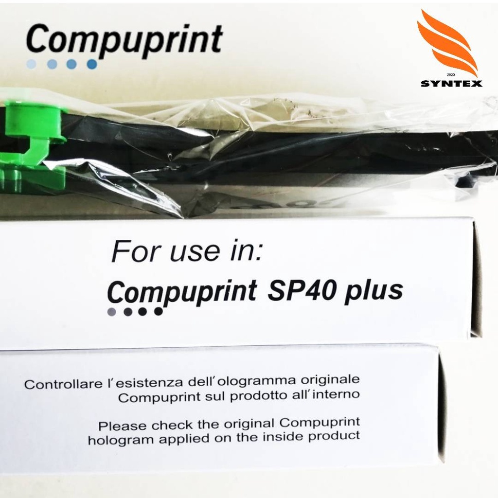 Compuprint หมึกพิมพ์คอมพิวปริ้น ริบบอนแท้ หมึกพิมพ์แท้ สำหรับเครื่องพิมพ์ original 100% ribbon SP40 