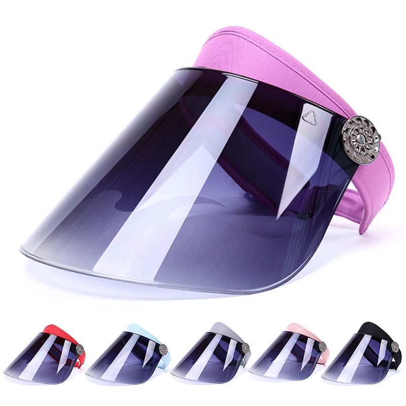 Ready 1PC Protective Hat Adjustable Anti UV Dust-proof Full Face Cover ...