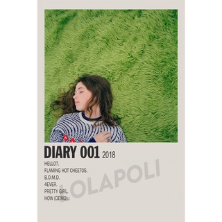 โปสเตอร์ ลายปกอัลบั้ม Diary 001 ศิลปิน Clairo