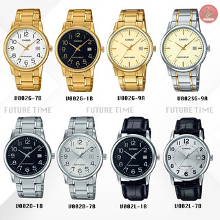 Casio แท้100% ลดพิเศษ นาฬิกาข้อมือชาย สายแสตนเลส รุ่น v002d