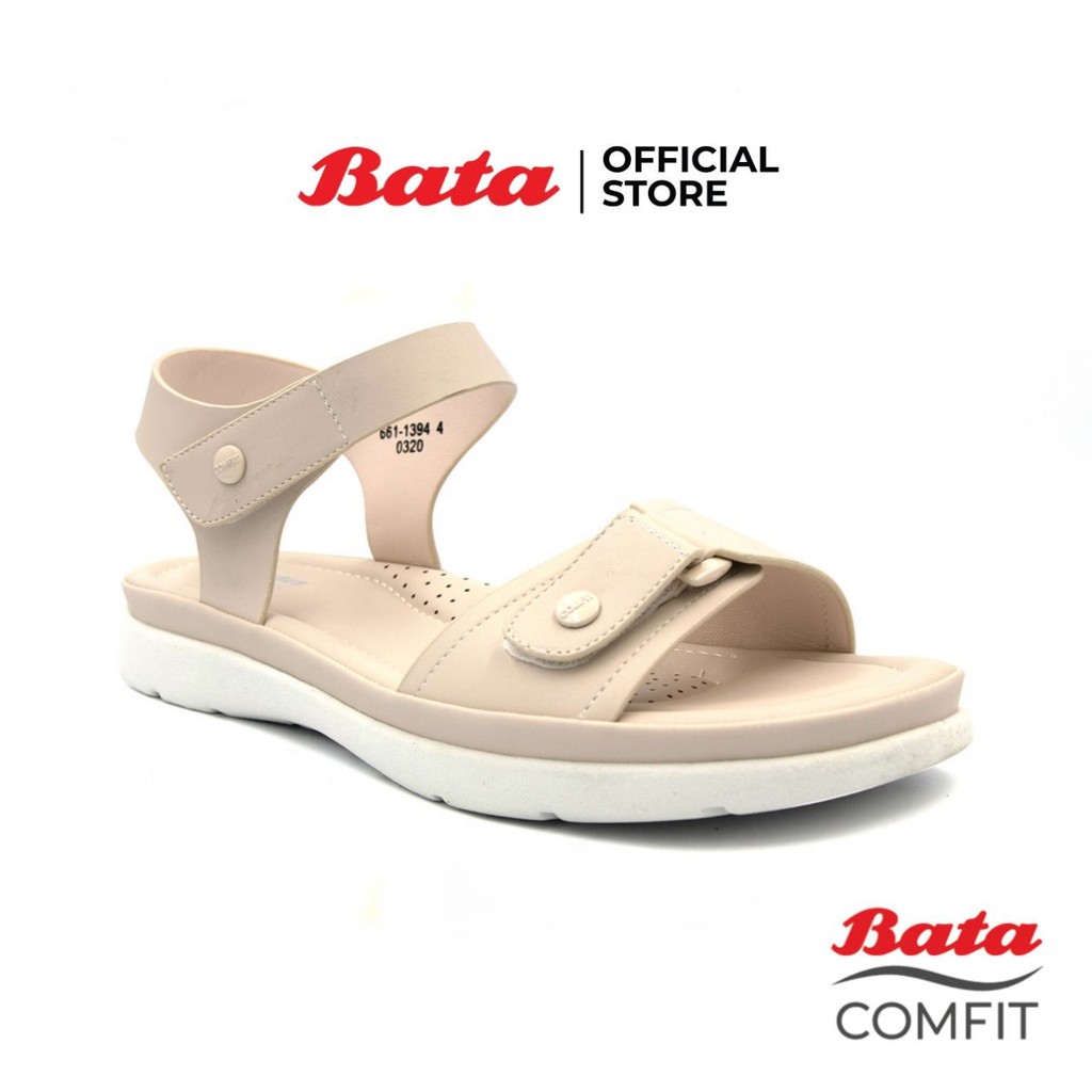 *Best Seller* Bata COMFIT รองเท้าเพื่อสุขภาพ Comfortwithstyle รองเท้าแตะรัดส้น   สำหรับผู้หญิง สีครีม รหัส 6611394