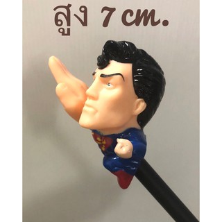 (1 ชิ้น) ตุ๊กตาเสียบเสาอากาศรถยนต์ #ซุปเปอร์แมน สูงประมาณ 7 cm.