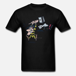 [COD]เสื้อยืด พิมพ์ลายการ์ตูนตลก Joe Dalton Brothers Wild West Lucky Luke สําหรับผู้ชายS-5XL