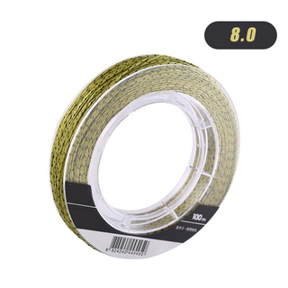 LOCO FISH สาย PE ถัก 8 สีเหลือง เหนียว ทน ยาว 100 เมตร - Fishing line wire 13-100LB for Carp Fishing