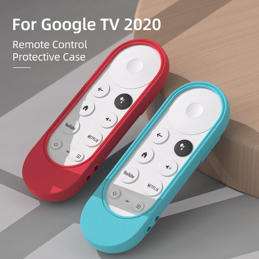 SIKAI เคสซิลิโคนสําหรับ Chromecast พร้อม Google TV 2020 Voice Remote กันกระแทกฝาครอบป้องกันสําหรับ 2
