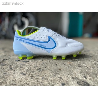 Football shoes Nike Tiempo Legend IX elite FG-football Grey cheap outdoor mens boots soccer cleats F