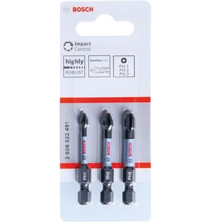 ดอกไขควง Impact Control 3ชิ้น BOSCH #2608522491