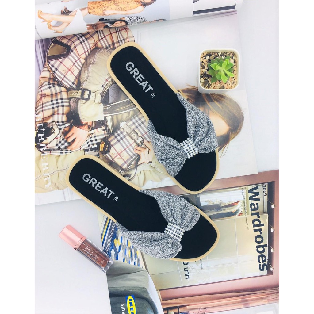 GREAT-A20 รองเท้าแตะผู้หญิง รองเท้าแฟชั่นผู้หญิง ไซส์ใหญ่ พื้นนิ่ม เบา สินค้าไทย มีครบไซส์ 36-45