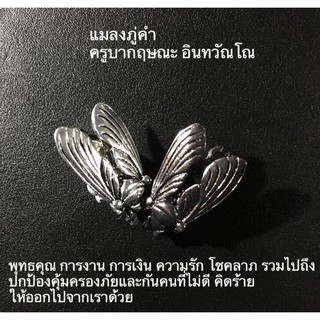 amulet พญาแมลงภู่คำหลวง เครื่องประดับ เครื่องรางกำไลหินนำโชค ครูบากฤษณะ