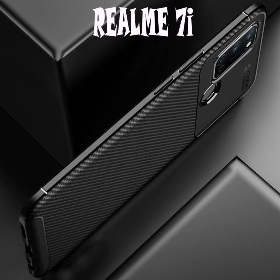 REALME 7/REALME 7i/C17/C15/C12/REALME C2/C1 SOFTCASE SLIM FIT FULL CARBON