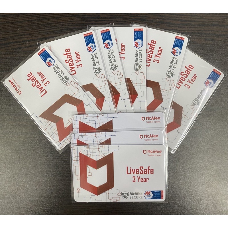 McAfee Livesafe Antivirus 3 Year เวอร์ชั้นล่าสุด ของแท้ 100%