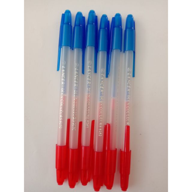 ปากกา Lancer Deux Couleurs 8552 0.5 มม. 2 หัว น้ำเงิน แดง