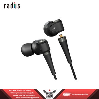 radius HP-NX100 RAF structure earphone with built-in driver