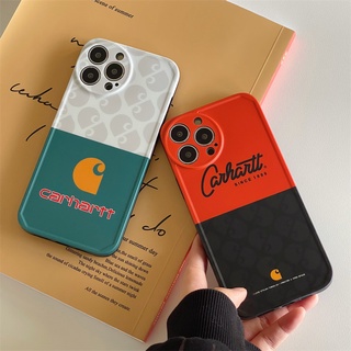 CARHARTT 【เคสนิ่ม】เคสโทรศัพท์มือถือ แบบนิ่ม ลายการ์ตูน สําหรับ iPhone 14 13 12 Pro MAX 12 Pro 13 Pro X XS XR XS MAX 11 11 Pro MAX