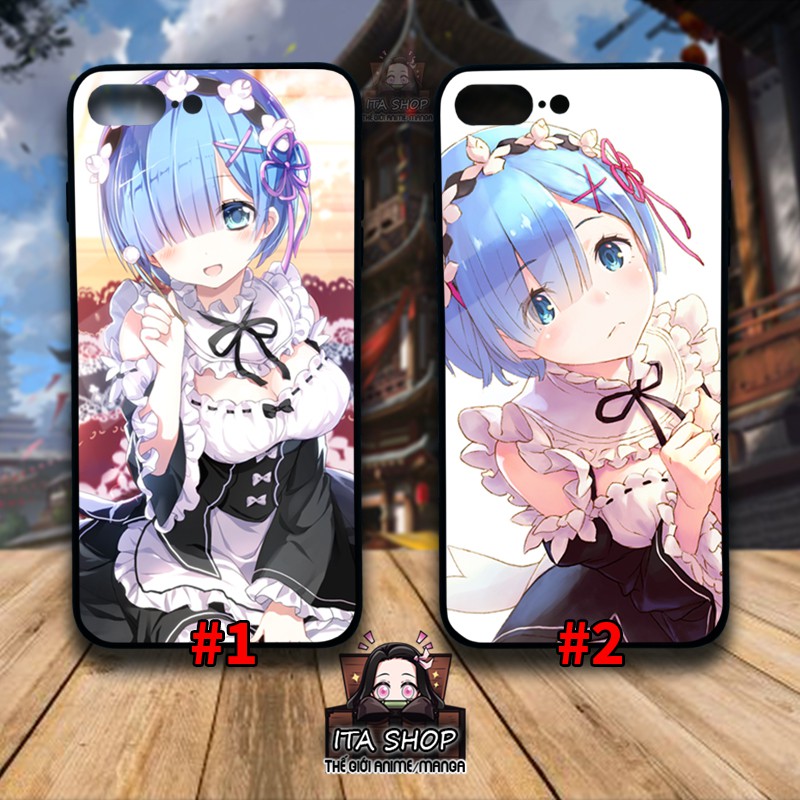 Rem - Re zero Case - Anime I.phone 5s 6s 6s + 7 +8 + X Xs Xr 11 11 pro max 12 12 pro max